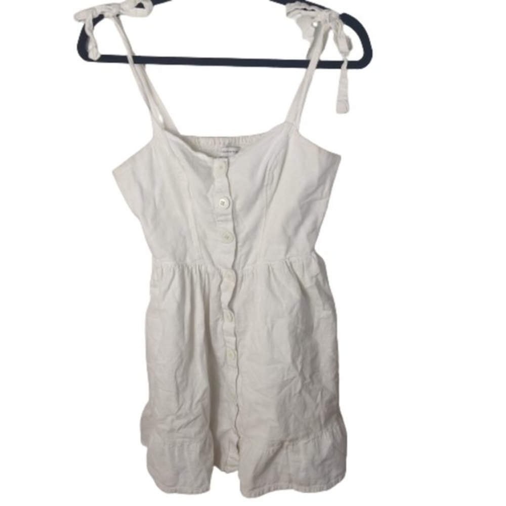 Urban Outfitters White Tie Strap Pocket Sundress Medium
